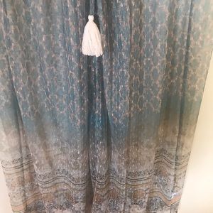 Sheer overlay long sheer vest